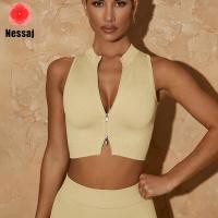 ราคา Nessaj ชุดชั้นในออกกำลังกายเสื้อโยคะไร้รอยต่อดูดซับแรงกระแทกสำหรับผู้หญิงชุดเล่นโยคะไร้รอยต่อกีฬาวิ่งเสื้อกล้าม (19710099263)