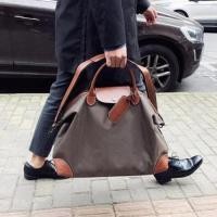 ราคา 2023 New products longchamp le pliage Special offer mens boxford popular large portable shoulder canvas travel bag large capacity casual mens bag Khaki color 1624089292 (21314174715)