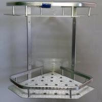 ราคา ชั้นวางของเข้ามุมในห้องน้ำแบบตั้งและติดผนังอลูมิเนียม 2 ชั้น 0442 (153401254)