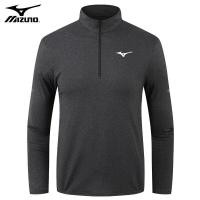 ราคา Mizuno ฤดูร้อนกีฬาออกกำลังกายวิ่งความเร็วแห้งเสื้อผ้าชายครึ่งซิปคอปกแขนยาวเสื้อยืดกีฬาที่เดินทางมาพักผ่อนเสื้อกอล์ฟ (17074142684)