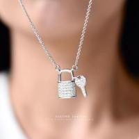 ราคา สร้อยพร้อมจี้เงินแท้ 925 ชุบเคลือบทองคำขาว ประดับเพชร CZ Swissdiamond ? ? ? ? ? ? ? ? ? ? ? ? ? ? ? ? ? ? (21371250920)