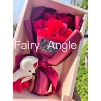 ราคา พร้อมกล่อง ดอกกุหลาบ กุหลาบสบู่ ของขวัญวาเลนไทน์ ช่อกุหลาบ กุหลาบวาเลนไทน์ ของขวัญ มาพร้อมตุ๊กตาหมี พร้อมส่ง (19654778797)
