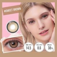 ราคา มาใหม่ 1 00 6 00 Magister คอนแทคเลนส์สี Sweet Brown Grege Gray บิ๊กอาย 14 5mm 1 คู่ (19226576641)