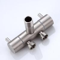 ราคา วาล์วฝักบัว วาล์วน้ำ 2 ทาง อเนกประสงค์ วาวล์สแตนเลส 2 ทาง สแตนเลส 304 เกรดพรีเมี่ยม ใช้เป็นหัวต่อก๊อกน้ำได้กับทั้งสายฉีด สายฝักบัว ใช้ต่อกับสายน้ำดีใต้โถชักโครกได้ สแตนเลส SUS 304 แท้ทั้งชิ้น ทนทาน ไม