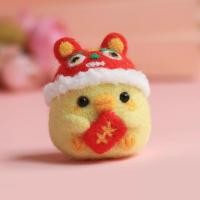 ราคา ตุ๊กตาใยขนแกะ DIY เซตพวงกุญแจลูกเจี๊ยบ พร้อมส่งในไทย (18895073602)