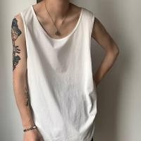 ราคา ASRV เสื้อยืดผู้ชาย เสื้อกล้ามชาย เสื้อแขนกุดชาย เสื้อกล้ามผู้ชายหลวมสีขาวเรียบง่ายระบายอากาศได้ดีระบายเหงื่อแขนกุดแบบลำลอง (20349514293)