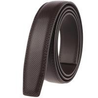 ราคา Belt Strap For Men Man New Belt Strap 3 0CM Mens Cow Leather Belt Strap Male Jeans Pants Waistband Automatic Buckle Belts Strap for Men 110 130cm only Strap No Buckle (20610634300)