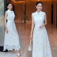 ราคา เดรสลูกไม้สีขาว แขนระบาย S XL ชุดไปวัด ไปทะเล ไปวัด ทำบุญ งานป้าย งานบุญ งานบวช เพื่อนเจ้าสาว งานหมั้น jry (20607656358)