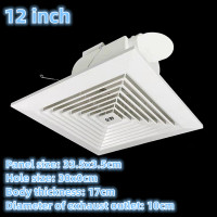 ราคา AA RM พัดลมดูดอากาศ 10 12นิ้ว พัดลมระบายอากศ แบบฝังฝ้าเพดาน ที่ดูดอากาศ พัดลมระบายอากาศติดผนัง 220v พัดลมดูดอากาศติดเพดาน (20600154719)