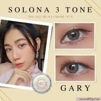 ราคา คอนแทคเลนส์ Solona 3 tone gray 301 Brown Gray ยี่ห้อ Gaezz Secret ค่าสายตาปกติ 700 (18515532467)