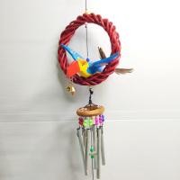 ราคา โมบายนกพวงไม้คาบของมงคล โมบายแขวนมงคล แต่งบ้าน โมบายนกมงคล โมบายมีเสียง คละสีพวงไม้ โมบายแขวนหน้าบ้าน โมบายไม้ (20777000278)