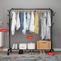 ราคา แบบใหม่ ราวตากผ้า ราวแขวนผ้า ที่แขวนผ้า ที่ตากผ้า ราวตากผ้าตั้งพื้น ราวต้องผ้าในร่ม 120cm ราวตากผ้าบาร์เดี่ยว แข็งแรง ทนทาน รับน้ำหนักได้เยอะ (19639302534)