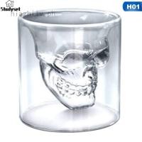 ราคา Studyset IN stock hiazhilv Crystal Skull Head Vodka Shot Whiskey Wine Drinking Glass Decanter Cup Faddish (19993550711)