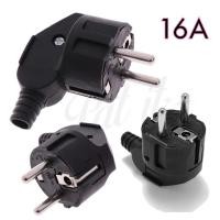 ราคา ปลั๊กตัวผู้หัวกลม 2 ขา แบบงอ 90 องศา เตารีด หม้อหุงข้าว เตา กระทะไฟฟ้า ขนาด 16 แอมป์ งานซ่อมเครื่องใช้ไฟฟ้า SCHUKO AC (21318181649)