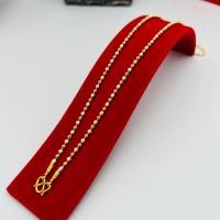 ราคา สร้อยคอไข่ปลาสลับทราย ชุบทอง24K สวย ทน ไม่ดำ ไม่คัน 2 สลึง 1บาท 2บาท (21010814053)