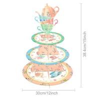 ราคา 3ชั้นตู้โชว์เค้กสำหรับงานเลี้ยงน้ำชายามบ่ายที่วางกาน้ำชารูปการ์ตูนที่วางคัพเค้กของหวานที่วางเค้กงานเลี้ยงวันเกิดของเด็กผู้หญิง (21357999632)