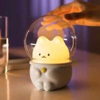 ราคา โคมไฟแมวอวกาศ กระต่ายอวกาศ ไฟแต่งห้อง กลางคืน แบบตั้งโต๊ะ ไฟหัวเตียง ชาร์จ usb (17808375443)