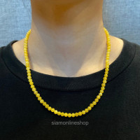 ราคา HONEY JADE NECKLACE สร้อยคอ หยกแท้ หยกโทนสีเหลือง เลือกขนาดเม็ดได้ 4 6 8 มม by siamonilneshop (21247922900)