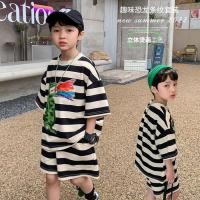 ราคา เด็กชายเด็กชุด2022ฤดูร้อนแฟชั่นใหม่ลายการ์ตูนพิมพ์แขนสั้นเสื้อยืด กางเกงขาสั้น2ชิ้นชุดเด็กสาว2ชิ้นชุดลำลองเกาหลีสำหรับบิ๊กเด็กเด็ก (15558829521)