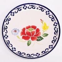 ราคา จานสเต็ก 10 นิ้ว สไตล์วินเทจ เซรามิคลำปาง งานแฮนเมด (17508041624)