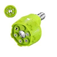 ราคา หวฉดฉดนำแรงดนสง หวฉดมลตฟงกชน 6 in 1 สำหรบเครองฉดนำแรงดนสงสงสด 3500 Psi 1 4in Plug Connect Tips หวฉดแรงดน เคลดลบเครองซกผาปรบได 360 องศาสำหรบรถยนต ลาน trendy (21318933736)