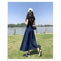 ราคา กระโปรงยีนส์น่ารัก กระโปรงยีนส์แฟชั่น กระโปรงยีนส์ยาว (21342731919)