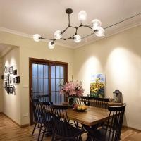 ราคา โคมไฟระย้าสไตล์โมเดิร์นความคิดสร้างสรรค์ที่บ้านไฟห้องนั่งเล่นโมเลกุลสีทองแบบนอร์ดิกโคมไฟไฟห้องนอนร้านอาหารโคมไฟระย้าไฟ LED เพดานสำหรับห้องนั่งเล่นโคมไฟห้องนอนเพดาน (4888010726)