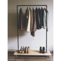ราคา ราวแขวนผ้าloft สวย เท่ เรียบง่าย แป๊ปน้ำกัลวาไนซ์ ราวแขวนผ้า DIY PIPE (8148245058)