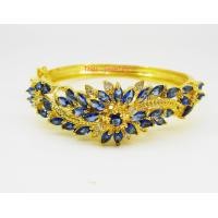 ราคา Thai Jewelry กำไล ข้อมือ ผู้หญิง พลอย ไพลิน เพชรสวิส งานชุบทองไมครอน ชุบเศษทองคำแท้ 96 5 ทองหุ้ม ทองชุบ เกรดพรีเมี่ยม เครื่องประดับ จิวเวอรี่ (6349142753)