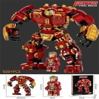 ราคา Compatible with LEGO Iron Man Hulkbuster mecha robot giant boy educational assembly building block toy 6 12 years old (20805320673)