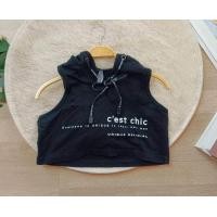 ราคา เสื้อครอปแขนกุดมีฮู้ดสีพื้นเซ็กซี่ แบรนด์ UNIQUE ไซส์S มือสอง พร้อมส่ง (20699025641)