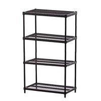 ราคา ลดล้างสต๊อก ชั้นตะแกรงเหล็กอเนกประสงค์ 4 ชั้น Mesh Grid KASSA HOME รุ่น 36 WMT ขนาด 60 x 35 x 160 ซม สีดำ ECO ลดทั้งร้าน (19377754269)