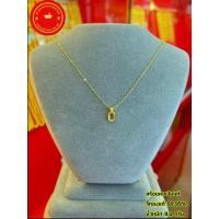 ราคา สร้อยคอเงินชุบทอง จี้ชาร์มทองแท้99 99 หนัก0 05 0 1กรัม เลือกลายจี้ได้ (10419910885)
