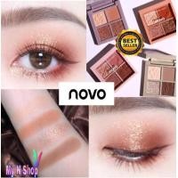 ราคา อายแชโดว์ NOVO อายแชโดว์ 4 สี เนื้อชิมเมอร์ เนื้อแมทสีสวยเม็ดสีชัด เนื้อนุ่ม เกลี่ยง่ายเป็นธรรมชาติ กันน้ำ ติดทนนาน พาเลททาตาพกพาง่าย (7559248832)
