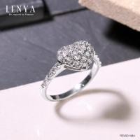 ราคา Lenya Jewelry แหวนเพชรDiamondlLke ดีไซน์รูปหัวใจ ประดับเพชรเต็มรูปหัวใจพร้อมบ่าข้างสวยงาม ตัวเรือนเงินแท้ชุบทองคำขาว (1371396501)