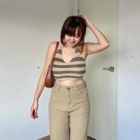 ราคา ROASTER TOP I เสื้อไหมพรมผูกคอ ครอปท็อปคล้องคอ เสื้อไหมพรมคล้องคอสายฝอ เสื้อผูกคอไหมพรมสไตล์เกาหลี ไหมพรมไปทะเล (19457282204)