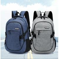 ราคา TRINISO M13 USB Canvas แฟชั่นกระเป๋าเป้สะพายหลังสำหรับผู้ชาย (372954584)