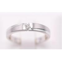 ราคา Happy Jewelry แหวนเพชรของแท้ ทองแท้ 9k 37 5 ขายได้ จำนำได้ แหวนเม็ดเดี่ยว เรียบดูดี ทองคำขาว ME527 WG (16828827507)