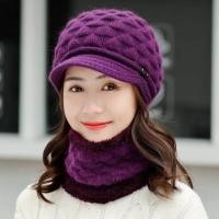 ราคา หมวกไหมพรม มีปีก ปลอกคอกันหนาว บุขนอุ่นด้านใน (17717084026)