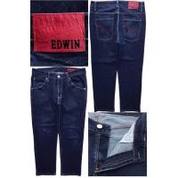 ราคา Edwin Jeans กางเกง ยีนส์ ขา กระบอก เล็ก สีเข้มผ้าหนานุ่มเอว35 36 ยาว 37 5 ปลา ยขา 7 5 (18773068262)
