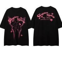 ราคา VEG Dream American Butterfly พิมพ์เสื้อยืดแขนสั้นสำหรับผู้ชายและผู้หญิง (20009689520)
