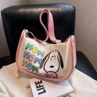 ราคา LJ7 22 กระเป๋าสะพายไหล่ ผ้าแคนวาส ลายการ์ตูน Snoopy น่ารัก สําหรับนักเรียน 2023 (19777635078)