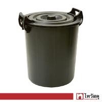 ราคา ถังน้ำพร้อมฝา 94 ลิตร 25GL KASSA HOME รุ่น NO 26 ขนาด 52 5 x 54 5 x 66 5 ซม สีดำ (16632202741)