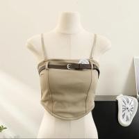 ราคา JaneCoco เสื้อเกาะอกแฟชั่นเกาหลี เปิดสะดือ โชว์แขน โชว์ไหล่ เซ็กซี่ พร้อมส่ง (21357506662)