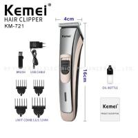 ราคา Kemei KM 723 KM723 เครื่องตัดแต่งผมไฟฟ้า ที่โกนหนวด ไร้สายแบบชาร์จไฟได้แบตเตอรี่สำหรับผู้ชาย รับประกัน 3 เดือน (9595406932)