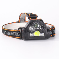 ราคา ไฟฉายคาดศีรษะ LED ไฟฉายคาดศีรษะ ไฟฉายคาดหัว ไฟฉายคาดหัว LED ไฟฉายติดหน้าผาก มีระบบเซ็นเซอร์ ปรับไฟได้หลายโหมด มีช่องชาร์จ USB lulucare (18589612290)