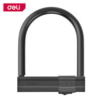 ราคา Deli กุญแจล็อคล้อตัวยู ที่ล็อคล้อ เหล็กล็อคล้อรถ ตัวล็อคป้องกันสนิม มีปุ่มปิดป้องกันฝุ่นเข้าตัวล็อค ป้องกันขโมย แน่นหนา ทนทาน U lock (20929536110)