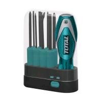 ราคา ชุดไขควงอเนกประสงค์ Total 8 in 1 รุ่น THT250906 screwdriver ชุดซากุไรปาก เครื่องมือช่าง (21048493406)