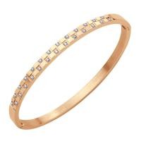 ราคา 555jewelry กำไลข้อมือสแตนเลส สตีล ลายตาราง ประดับด้วยเพชร CZ ดีไซน์สวยเก๋ รุ่น MNC BG418 กำไลข้อมือแฟชั่น กำไลข้อมือผู้หญิง BG43 (21006631847)