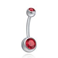 ราคา จิวสะดือสแตนเลสแท้ จิวหูสแตนเลสแท้ II Navel 2 CZ II Korean earring navel CZ Stainless Steel ascessories (10694117589)